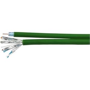 Kathrein LCH 120/250m hybride kabel coax/ LANCat.7 ruwe kabel U/FTP en klasse A (U/FTP, CAT7, 250 m), Netwerkkabel