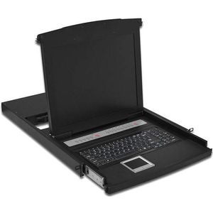 Digitus DS-72003GE Consoleplank (17 inch) Pixel, KVM schakelaars, Zwart