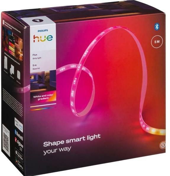 Philips - Hue Flux - LEDstrip - 5m - 2000 lm - RGBWWIC - Flexibele Binnenverlichting