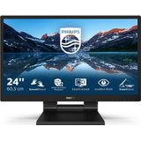 Philips B-lijn 242B9T (1920 x 1080 Pixels, 24"), Monitor, Zwart