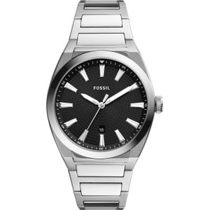 Fossil, Horloge, Everett, Zilver, (Analoog horloge, 42 mm)