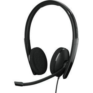 Sennheiser Adapt 160T II Duo MS (Bedraad, USB-C), Kantoorheadset, Zwart
