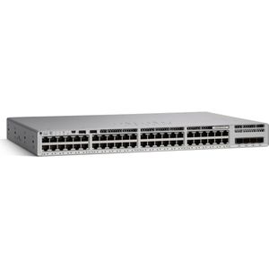 Cisco Catalyst 9200l 48-poorts Data Only 4x1g Switch Netwerkvoordeel Gereviseerd (48 ports), Netwerkschakelaar, Grijs