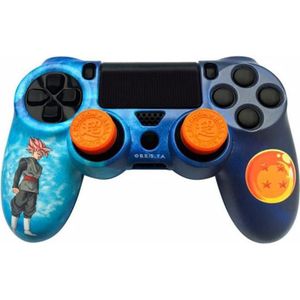 Dragon Ball Z PS4 Controller Skin met Thumb Grips - LED sticker