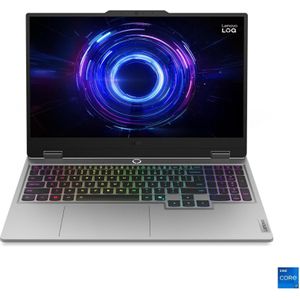 Lenovo LOQ 15.6" FHD 144Hz/i7-14700HX/5060/16G/512G/W11 (15.60", 512 GB, 16 GB, FR, Intel Core i7-14700HX), Notebook, Grijs