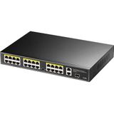 Cudy 24-poorts PoE+ Switch - 2 Gigabit Uplink - SFP