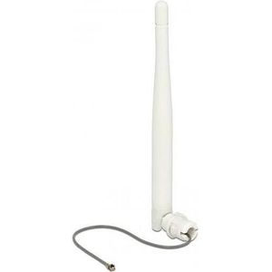 Delock - Antenne - Wit - 3 dBi - I-Pex Inc., MHF® I Plug, 12 cm Flexibel