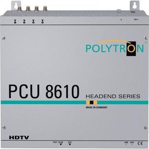 Polytron Compacte hoofd PCU 8610 8x DVB-S/S2 in DVB-C (Diverse), Satelliet accessoires, Grijs