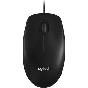 Logitech M100 (Bedraad), Muis, Zwart