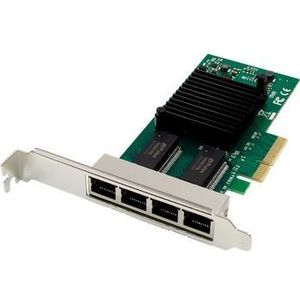 Allnet PCIe 1G x4 Quad poort Gigabit serveradapter- Koper RJ45 -I350 - ALL0136v2-4-GB-TX (PCIe), Netwerkkaarten