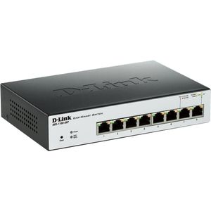 D-Link DGS-1100-08P netwerk-switch Managed L2 Gigabit Ethernet (10/100/1000) Power over Ethernet (PoE) Zwart