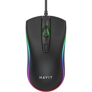 Havit Bedrade USB-muis MS72 (Bedraad), Muis, Zwart