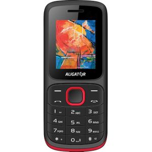Aligator D210 (1.8") Zwart, Rood Seniorentelefoon (1.80", 2 Mpx, 2G), Sleutel mobiele telefoon, Rood, Zwart