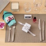 Brother TZE-R254 labelprinter-tape Goud op wit