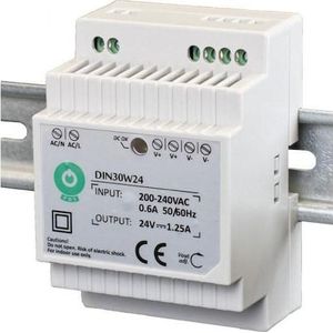 Transformator - 24 V - 1,25 A - CE - 30 Watt - DIN-rail