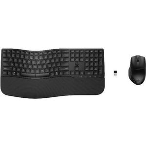 HP 685 Comfort Dual-Mode Keyboard and Mouse Combo toetsenbord Inclusief muis Kantoor RF-draadloos + Bluetooth Zwart