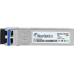 BlueOptics Compatibel TP-Link TL-SM5110-LR BO35J13610D SFP+ Transceiver, LC-Duplex, 10GBASE-LR, Singlemode Fi, Zendontvangers, Zilver