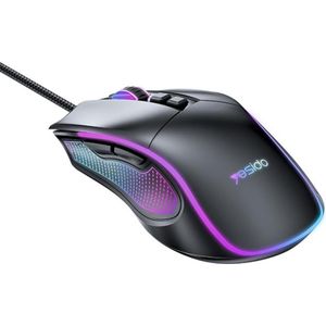 Yesido KB20 Bedrade gamingmuis 2,4 GHz, ZWART, Muis, Zwart