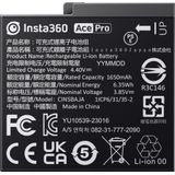 Insta360 Ace Pro - Battery - Batterij voor Ace en Ace Pro - 1650mAh - accu