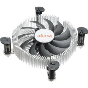 Akasa AK-CC7124EP01 Laag Profiel CPU Koeler, Processorkoeler, Zwart