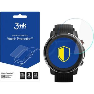 3MK Flexibel glazen horloge Xiaomi Amazfit Stratos 3 Szkło Hybrydowe, Sporthorloge + Smartwatch-accessoires, Transparant