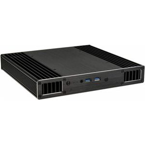Akasa - Plato X7 - PC-behuizing - Zwart - Aluminium - Ventilatorloos