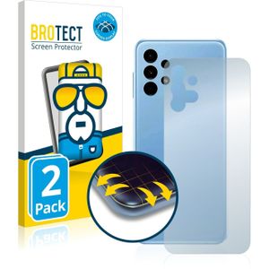 BROTECT 2x BROTECT Flex Full-Cover screen protector voor Samsung Galaxy A13 (achterkant) (2 Stuk, Galaxy A13), Smartphone beschermfolie