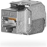 M-Cab RJ45 KEYSTONE STP. CAT.6A, Server accessoires, Zilver