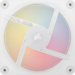CORSAIR - iCUE LINK LX120-R - Ventilator - Wit - 120 mm PWM, RGB, Geluidsarm, 2400 tpm