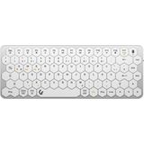 KeySonic KSK-5020BT-S toetsenbord Bluetooth QWERTZ Duits Aluminium, Wit