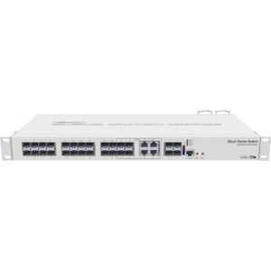 MikroTik Cloudrouterschakelaar CRS328-4C-20S-4S+RM (28 ports), Netwerkschakelaar, Wit