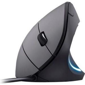 equip MOUSE ERGONOMICO VERTICALE 245118 con cavo (Bedraad), Muis, Zwart