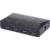 Renkforce USB 3.2 Gen 1 Hub - 4+1 Poorten - Zwart