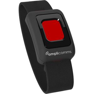 amplicom Vervangende noodoproeparmband voor BigTel 50 Plus zwart, Telefoon accessoires