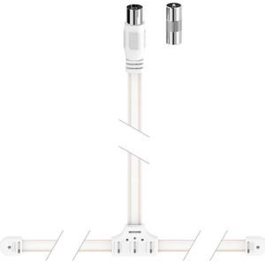 Hama Werpantenne (dipool), coax, incl. adapter (Antennekabel), Antennekabel