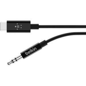 Belkin RockStar 3,5 mm - USB-C kabel (1.80 m, Middenklasse, 3,5 mm aansluiting (AUX)), Audiokabel