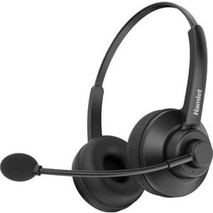 Hamlet Hheadm-Bts Renova Cuffia Bluetooth 5.0 Biaurale Con Microfono (Hheadm-Bts) (Draadloze), Koptelefoon