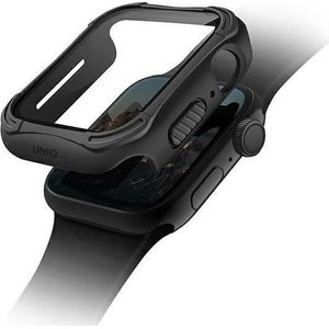 Uniq etui Torres Apple Watch Series 4/5/6/SE 40mm. czarny/midnight black, Sporthorloge + Smartwatch-accessoires, Zwart