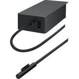 Microsoft LAG-00006 (65 W), Voeding voor notebooks, Zwart