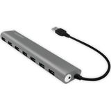 LogiLink - UA0308 - Hub - Aluminium - USB 3.0 - 7 Poorten