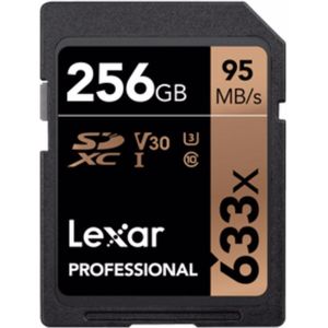 Lexar - Professional 633x - Geheugenkaart - Blauw - 256 GB, UHS-I, V30, U3
