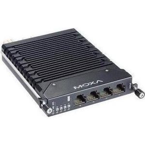 Moxa LM-7000H-4GPOE - Gigabit Ethernetmodule met 4 101001000BaseT(X) IEEE 802.3afat PoE-poorten, Netwerk accessoires