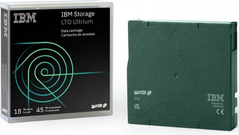 IBM - LTO Ultrium 9 - Data Cartridge - 18TB / 45TB - 02XW568
