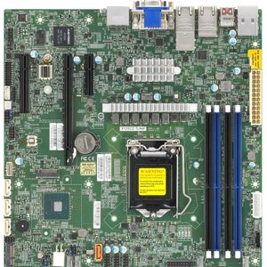 Supermicro Moederbord X12SCZ-TLN4F (LGA 1200, Intel W480E, mATX), Moederbord