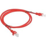 Lanberg - PCU6-10CC-0100-R - Cat.6 UTP Ethernet-netwerkkabel - Rood - 1 m