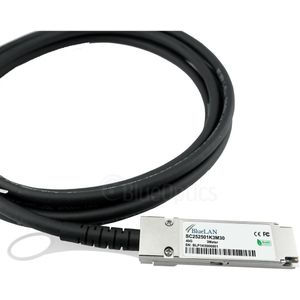 BlueOptics DEM-CB300QXS compatibele BlueLAN DAC QSFP SC252501K3M30, Zendontvangers, Zwart