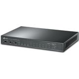 TP-Link TL-SL1311MP Netwerkschakelaar Unmanaged Fast Ethernet (10/100) Power over Ethernet (PoE) (11 Havens), Netwerkschakelaar, Zwart