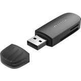 Vention CLFB0 geheugenkaartlezer USB 3.2 Gen 1 (3.1 Gen 1) Zwart