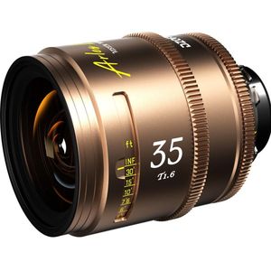Dzofilm Arles Lustre 35mm T1.6 FF/VV Prime Cine Lens for PL (metric) (PL, Volledig formaat), Objectief, Goud