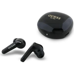 Guess - Glossy Classic Logo - Draadloze Oordopjes - Zwart - Kunststof